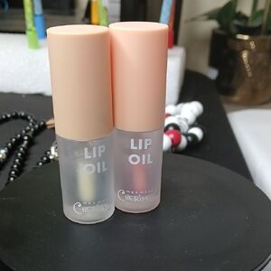 Cherimoya Lip Oil Set - Peach and Clear